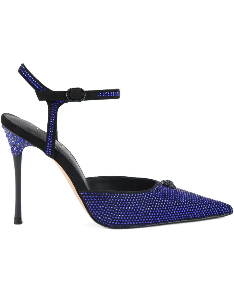 Kurt Geiger Eagle Sandalen mit Kristallen 105mm - Blau Blau