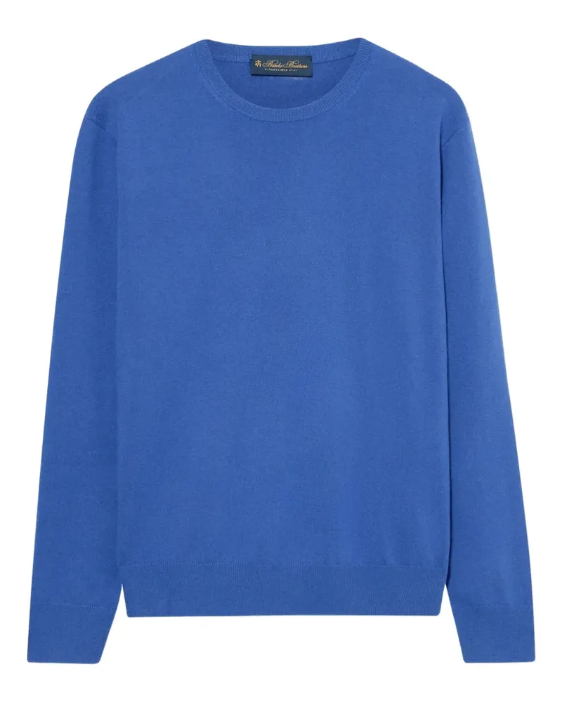 Brooks Brothers Kaschmirpullover mit rundem Ausschnitt - Blau Blau