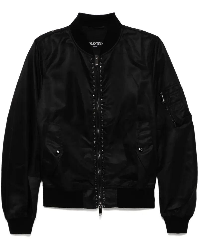 Valentino Garavani Bomberjacke mit Rockstud-Detail - Schwarz Schwarz
