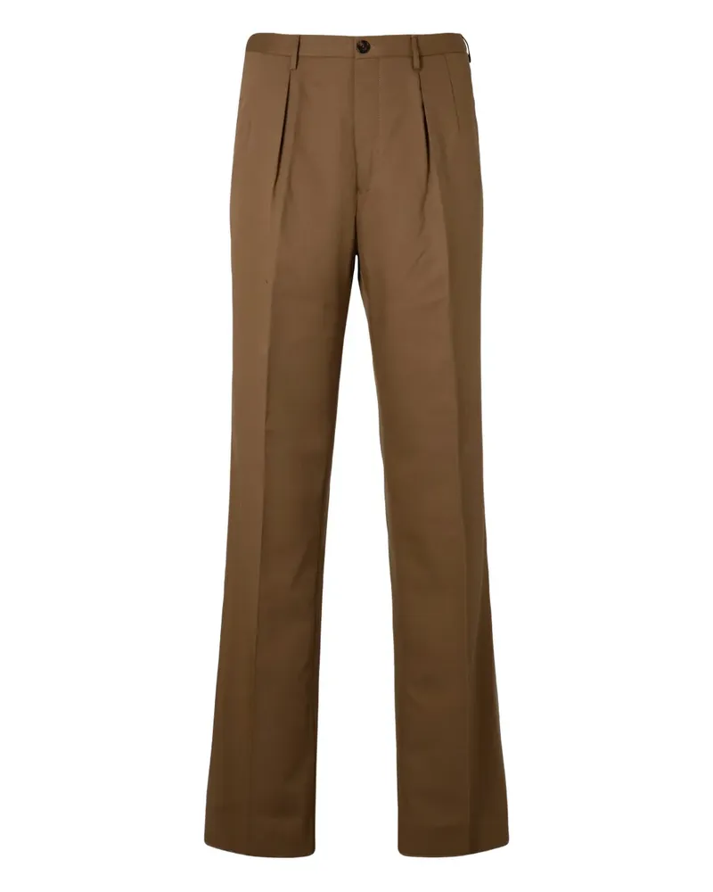 Slowear Hose mit Bundfalten - Braun Braun