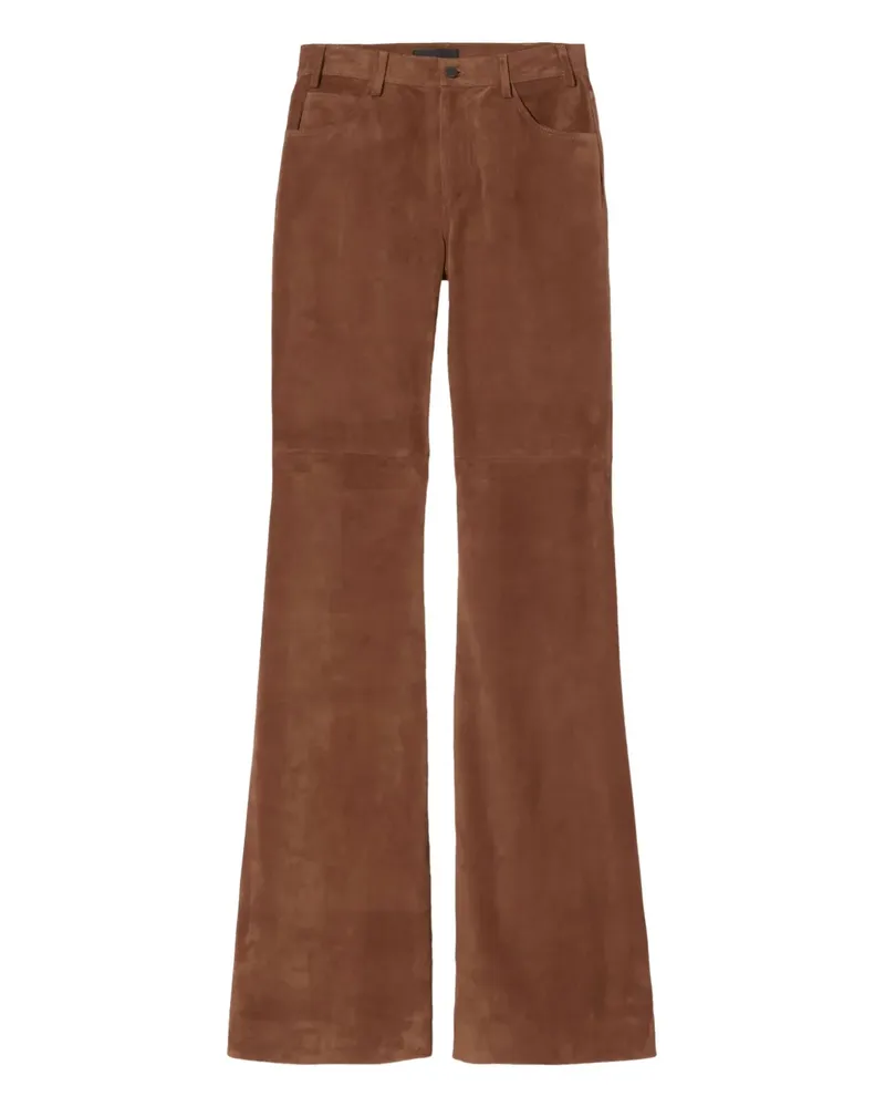 Nili Lotan Ausgestellte Roe Wildlederhose - Braun Braun