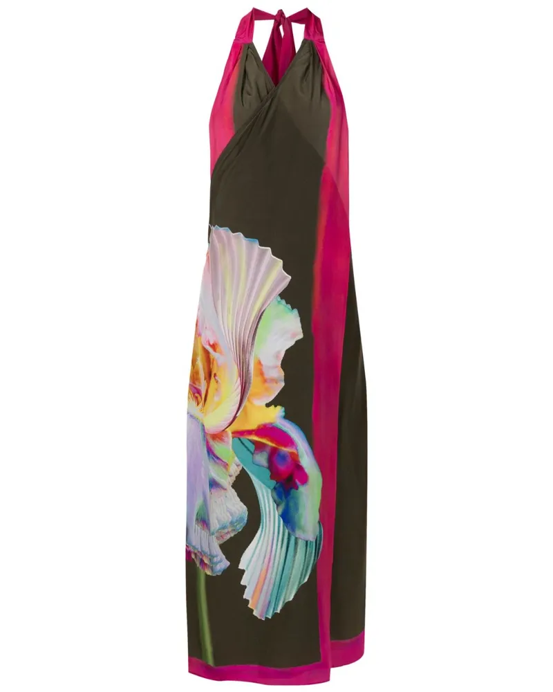 Lenny Niemeyer Seidenkleid mit floralem Print - Mehrfarbig Mehrfarbig