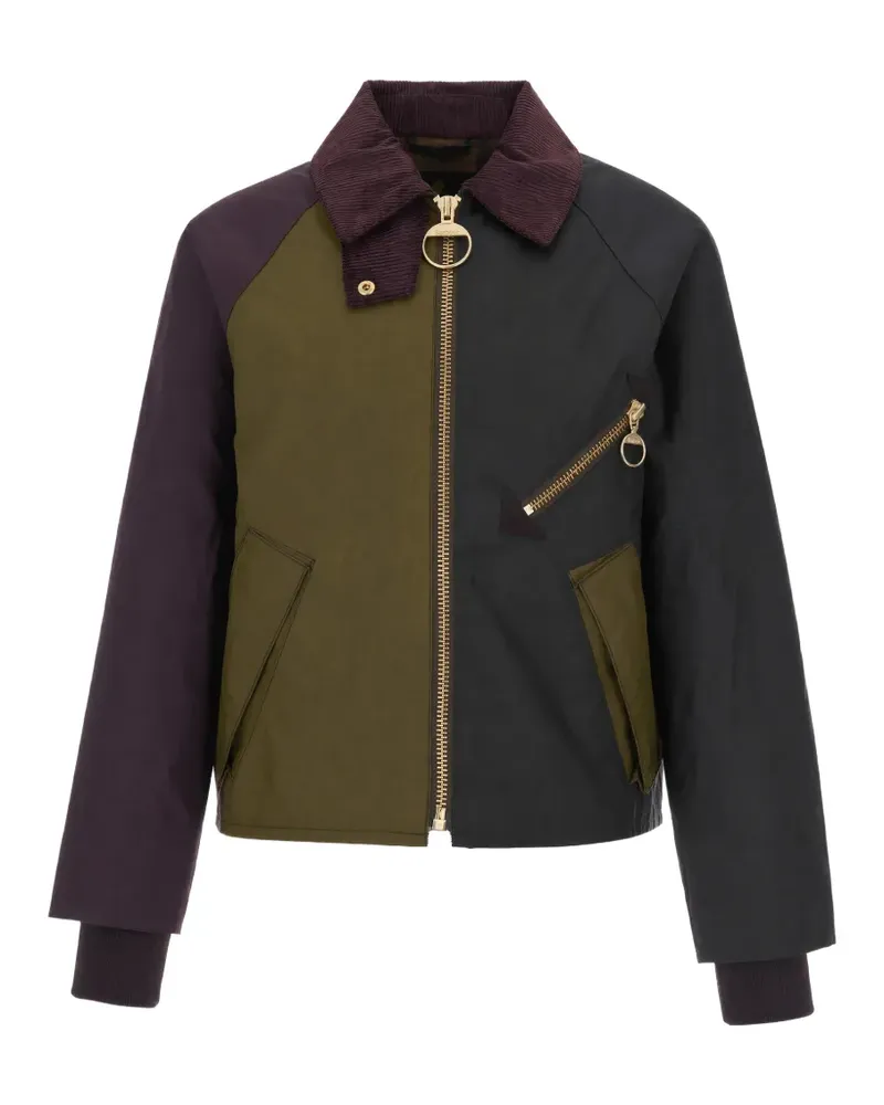 Barbour Gewachste Arlene Jacke - Grün Grün
