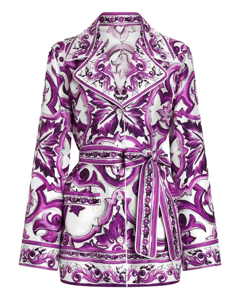 Dolce & Gabbana Hemd aus Seide - Violett Violett