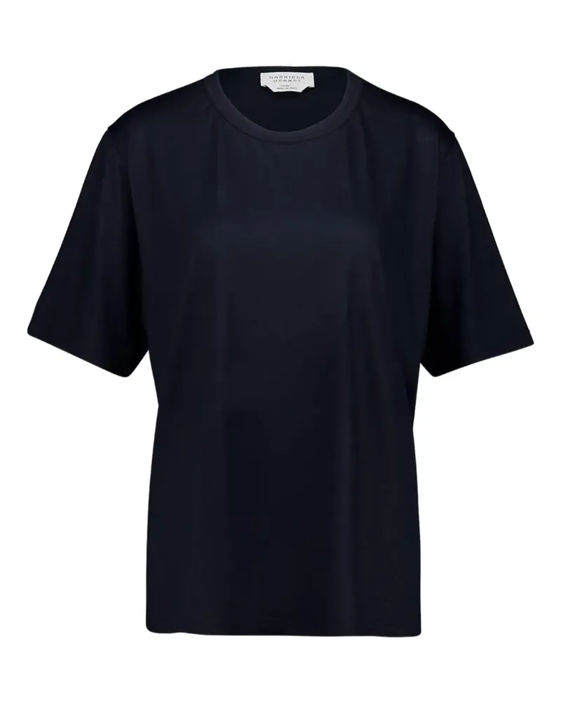 Gabriela Hearst Kurzärmeliges Kirby T-Shirt aus Kaschmir - Blau Blau