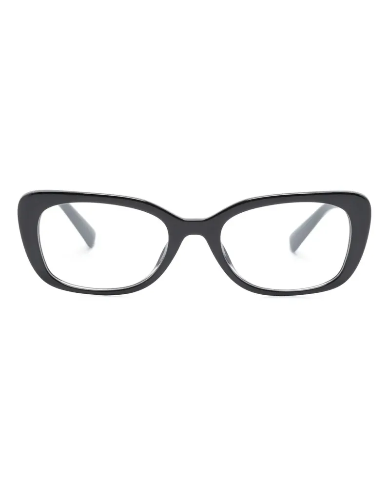 Miu Miu Sonnenbrille mit eckigem Gestell - Schwarz Schwarz