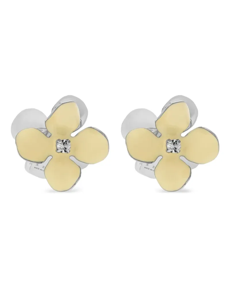 Marni Ohrringe mit Blumenmotiv - Silber Silber