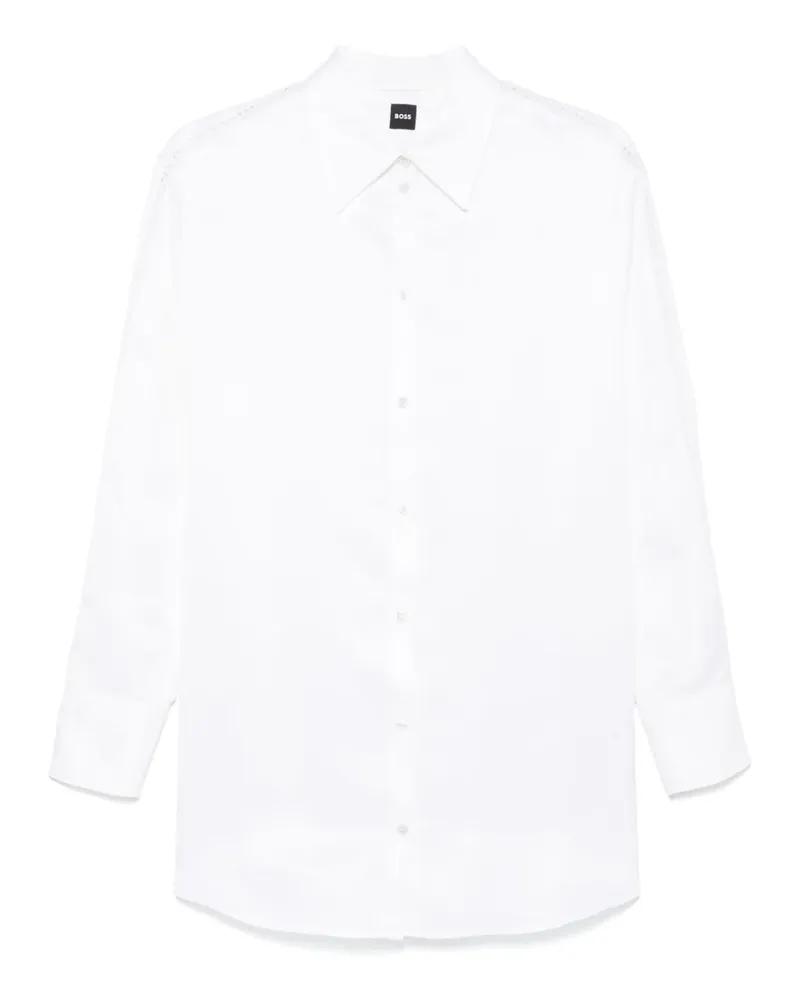 HUGO BOSS Hemd mit Spitze - Weiß Weiß