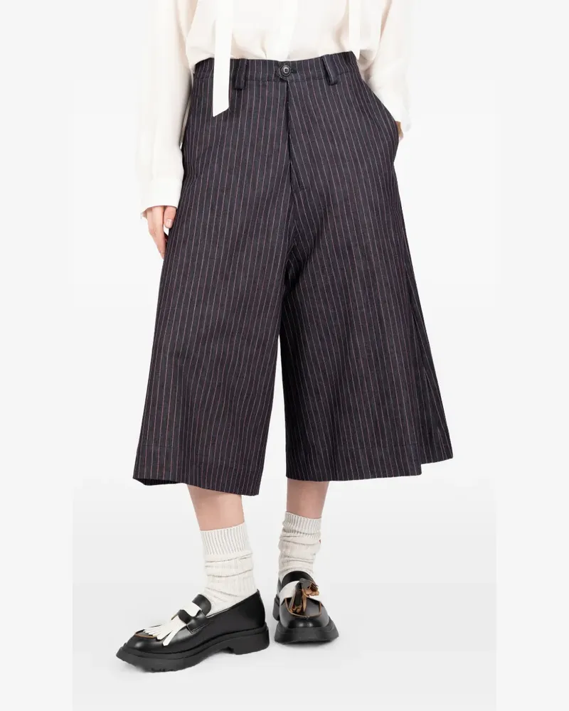 Société Anonyme pinstripe shorts - Blau Blau