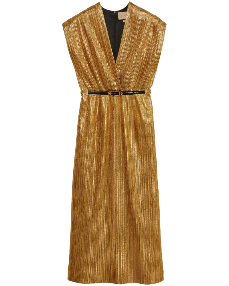 Gucci Cady Midikleid - Gold Gold