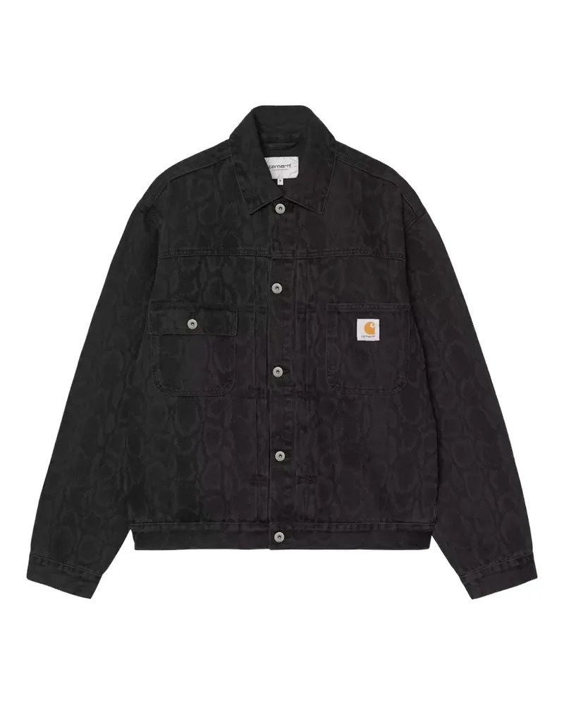 Carhartt WIP Belmar snake camo jacket - Schwarz Schwarz