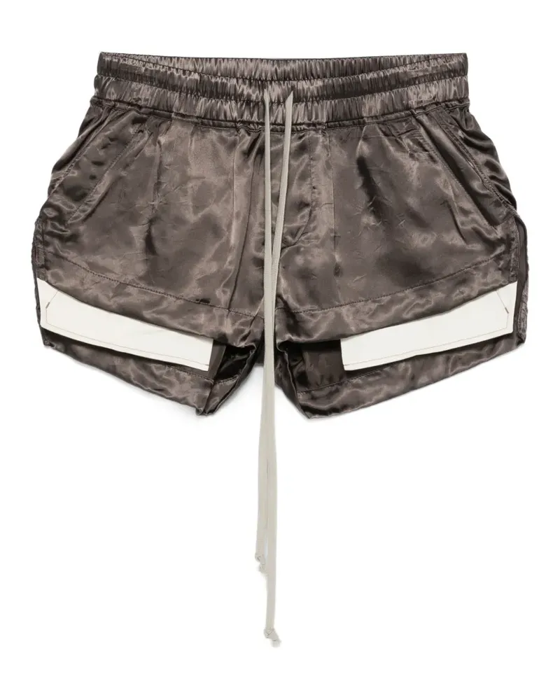 Rick Owens Fog Boxers Shorts mit Kordelzug - Braun Braun