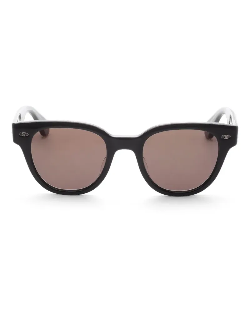 Garrett Leight Jane Sonnenbrille mit rundem Gestell - Schwarz Schwarz