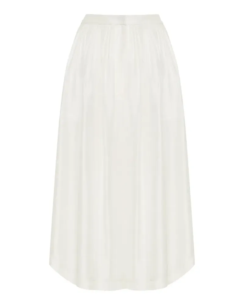 Adam Lippes Athena pleated palazzo pants - Weiß Weiß
