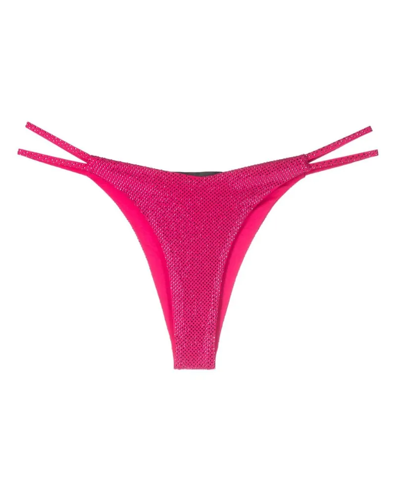 Philipp Plein String mit Kristallen - Rosa Rosa