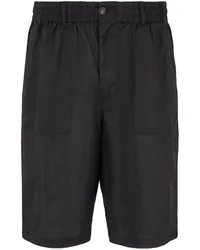 Giorgio Armani Bermudas aus Leinen Schwarz