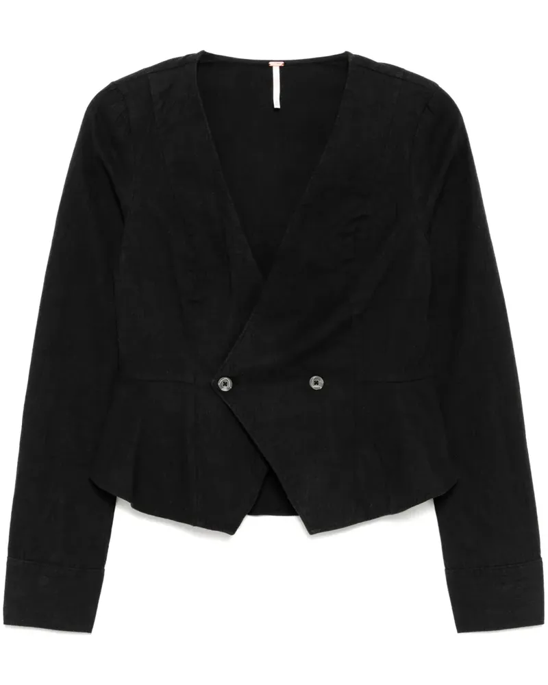 Free People City Life Sakko - Schwarz Schwarz