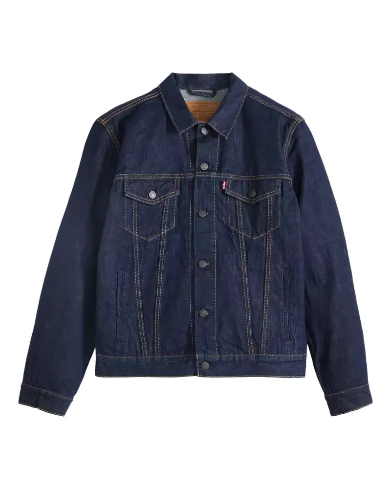 Levi's button flap patch pockets jacket - Blau Blau