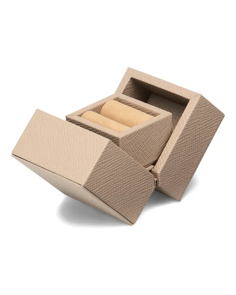 Smythson Panama Ringbox - Nude Nude