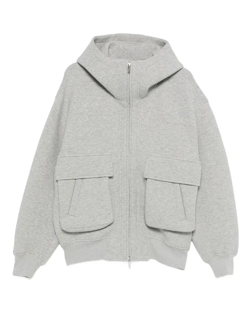 Feng Chen Wang Kapuzenjacke aus Baumwollgemisch - Grau Grau