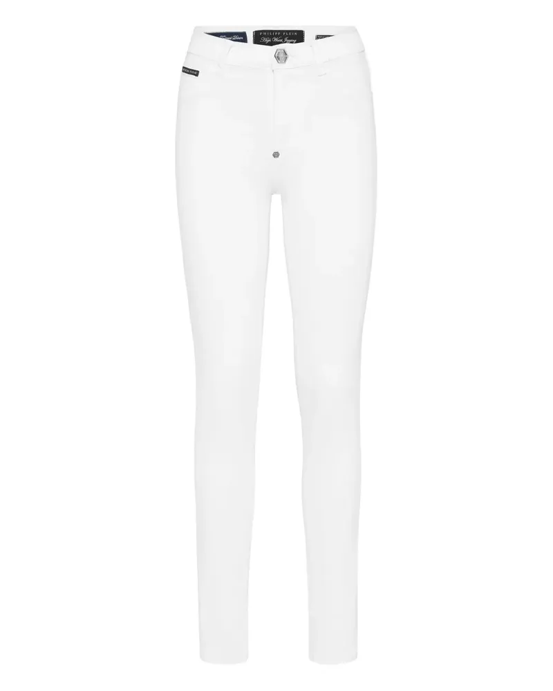 Philipp Plein Skinny-Jeans mit hohem Bund - Weiß Weiß