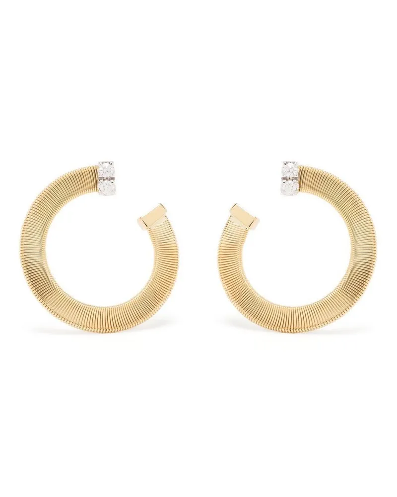 Marco Bicego 18kt Gelbgold-Hängeohrringe mit Diamanten Gold
