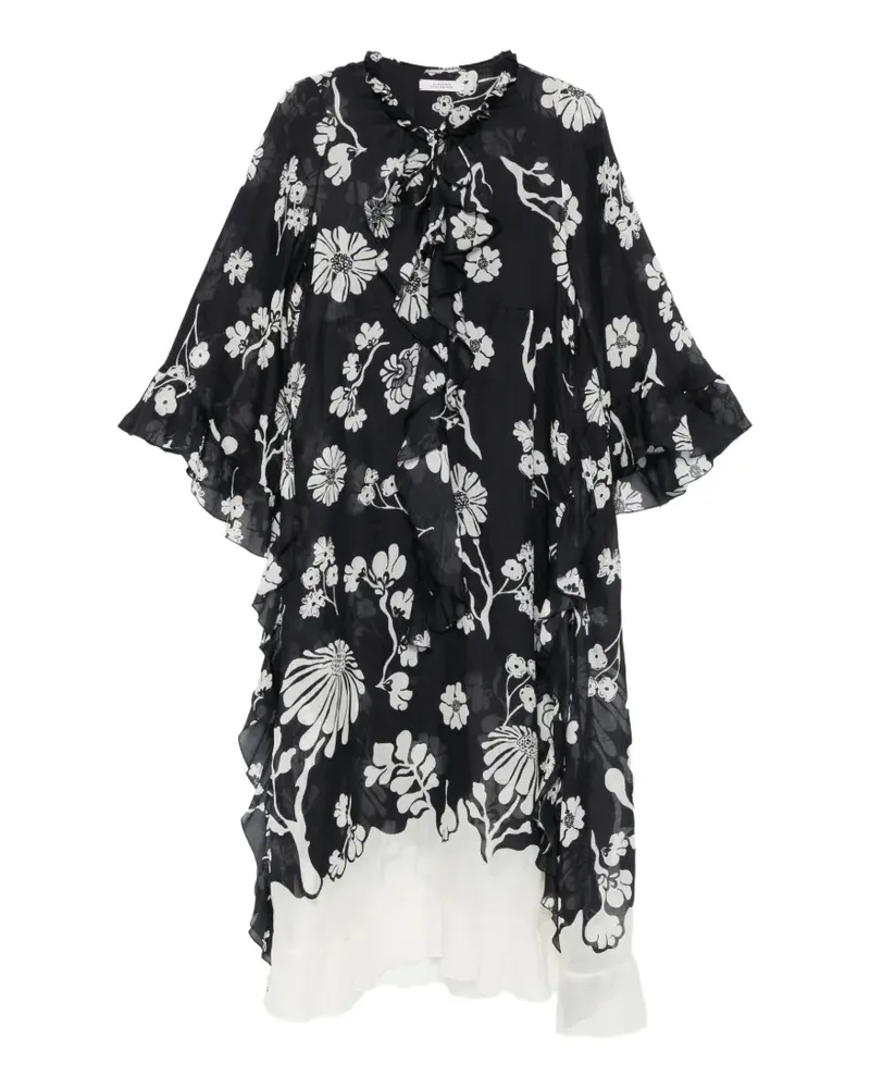 Dorothee Schumacher Floral Daydream ruffled midi dress - Blau Blau