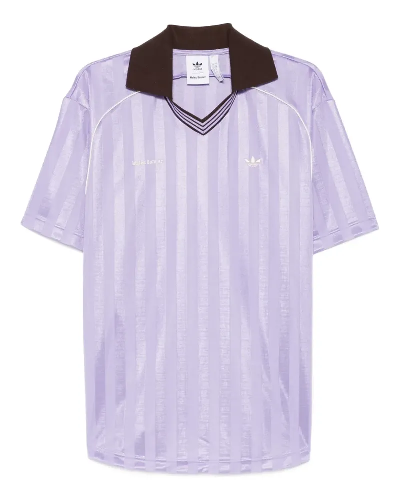 adidas Gestreiftes Wales Bonner Football T-Shirt - Violett Violett