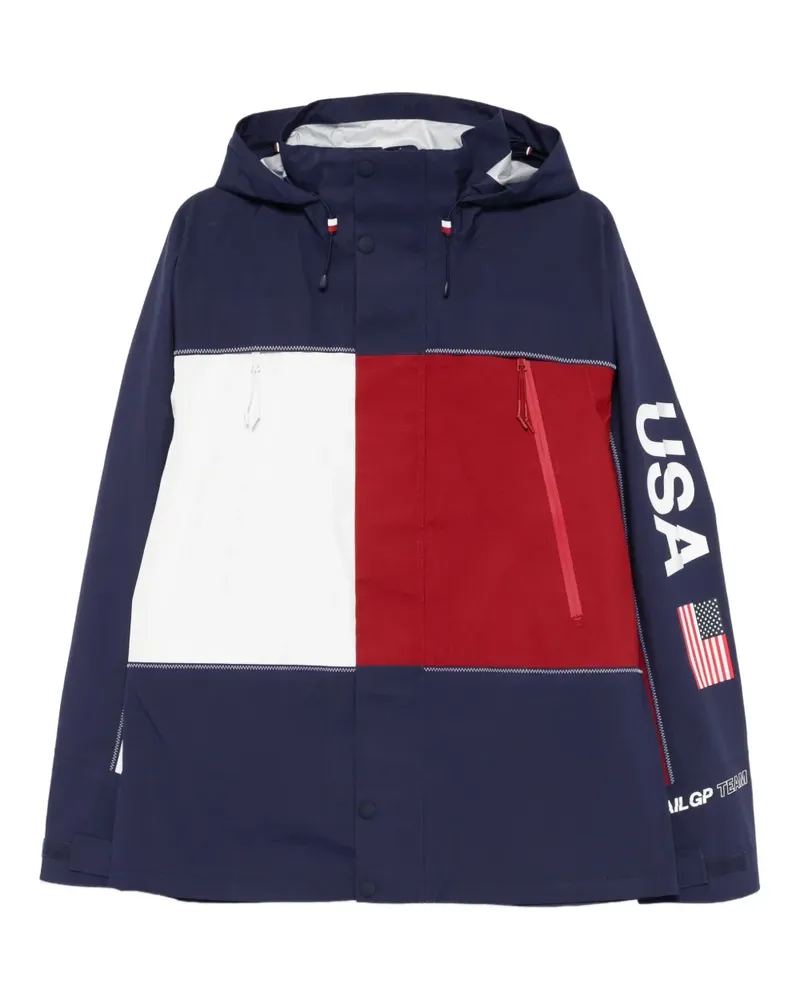 Tommy Hilfiger x Sail GP Sufa25 colour-blocked hooded jacket - Blau Blau
