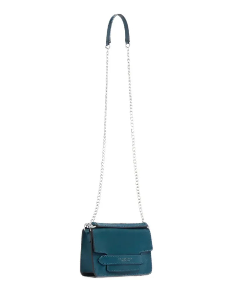 The Bridge chain-link leather mini bag - Blau Blau