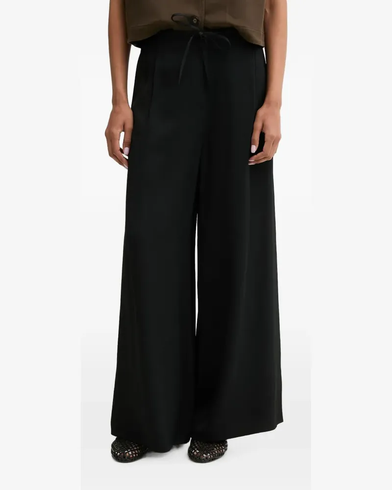 Marc O'Polo pleated drawstring-waist trousers - Schwarz Schwarz