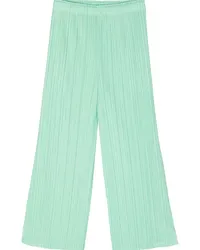 Issey Miyake Cropped-Hose mit Bundfalten Grün