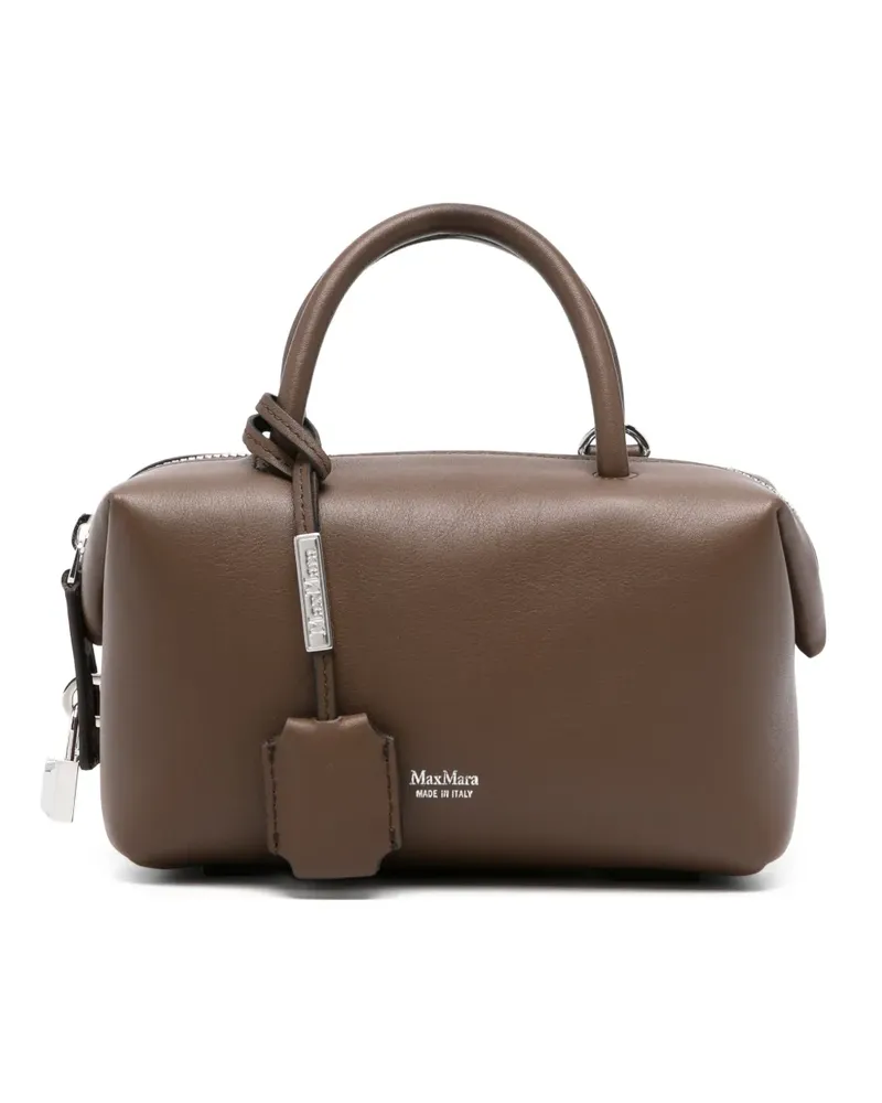 Max Mara Satchel-Tasche mit Henkel - Braun Braun