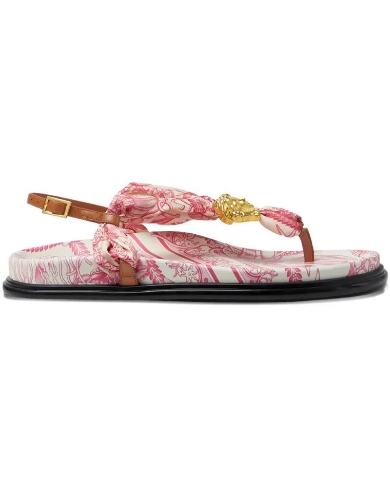 Versace Underwater Barocco La Medusa Sandalen - Rosa Rosa