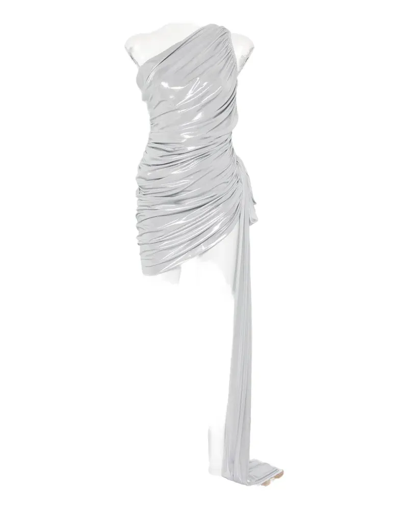 Norma Kamali Diana ruched-finish mini dress - Silber Silber