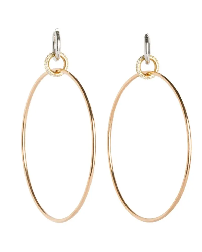 Spinelli Kilcollin 18kt Altaire Rotgoldcreolen mit Diamanten - Rosa Rosa