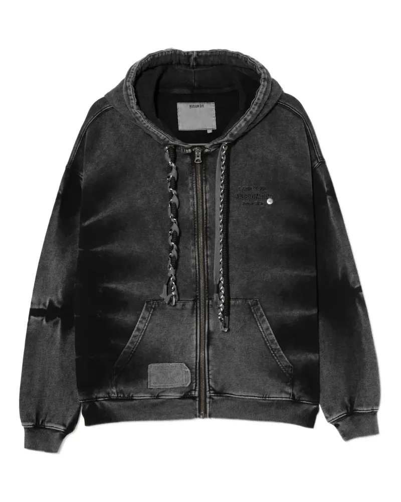Musium Div. Hoodie mit Logo-Stickerei - Schwarz Schwarz