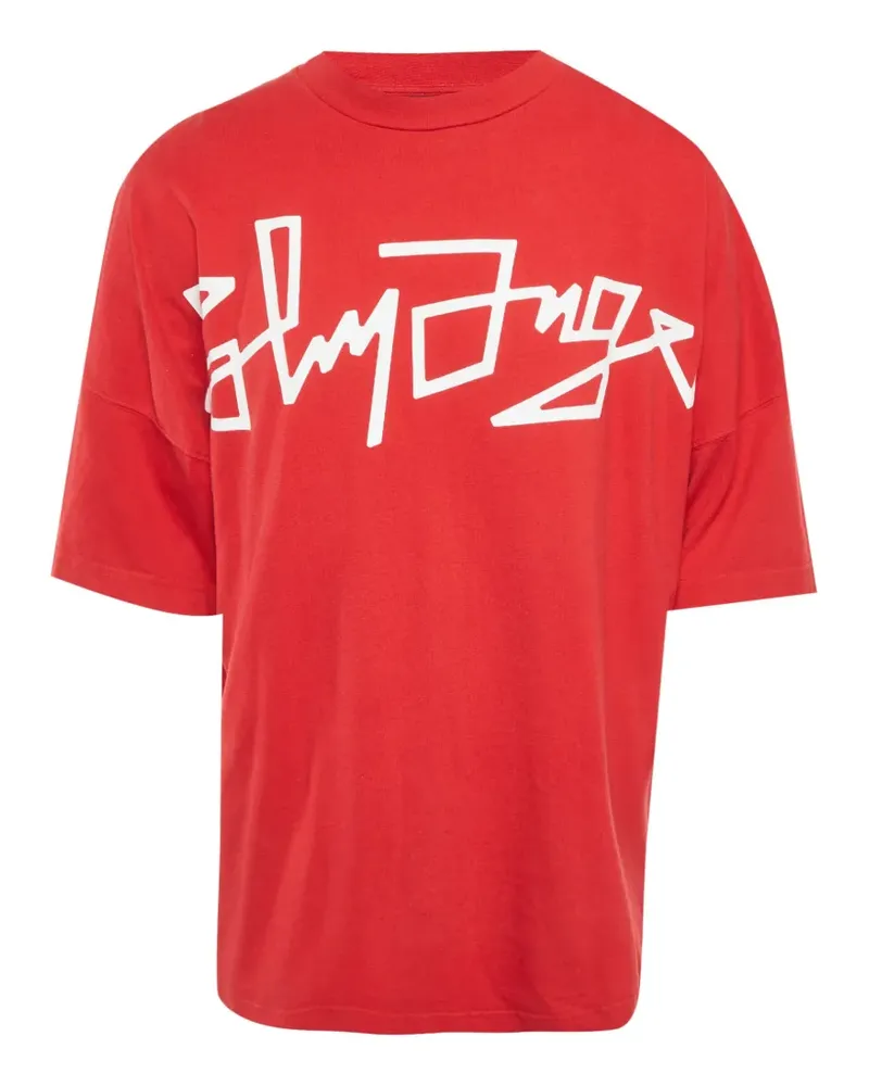 Palm Angels logo oversized T-shirt - Rot Rot