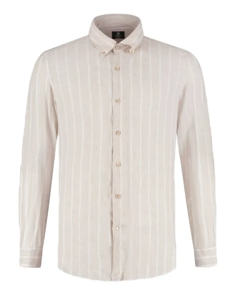 Luigi Borrelli striped shirt - Nude Nude