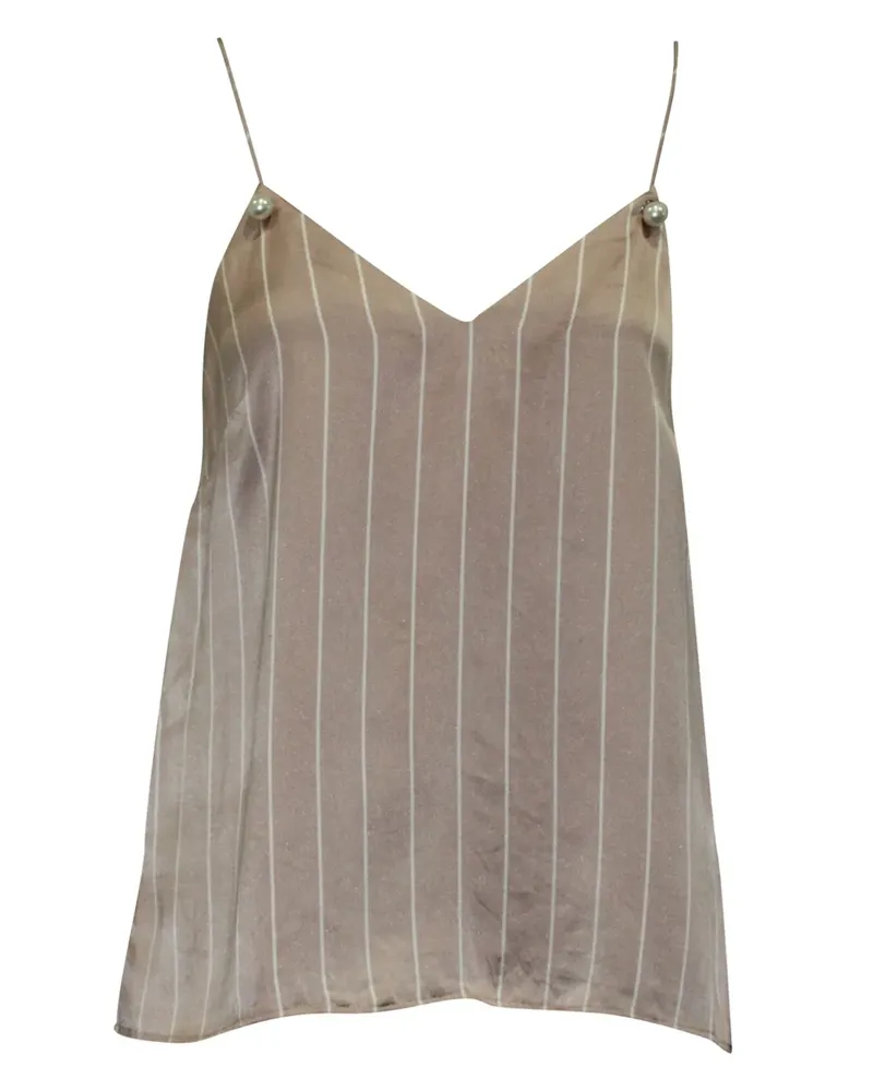 CAMI NYC striped V-neck top - Rosa Rosa