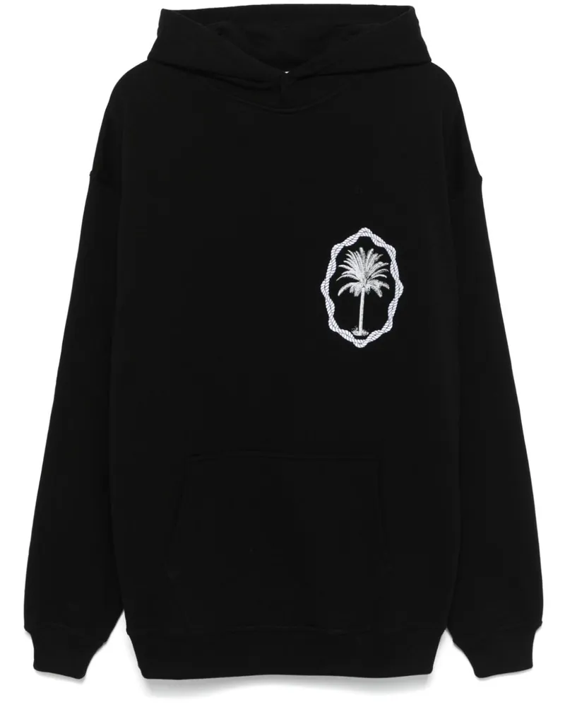 Blue Sky Inn Hoodie mit Palmen-Logo - Schwarz Schwarz