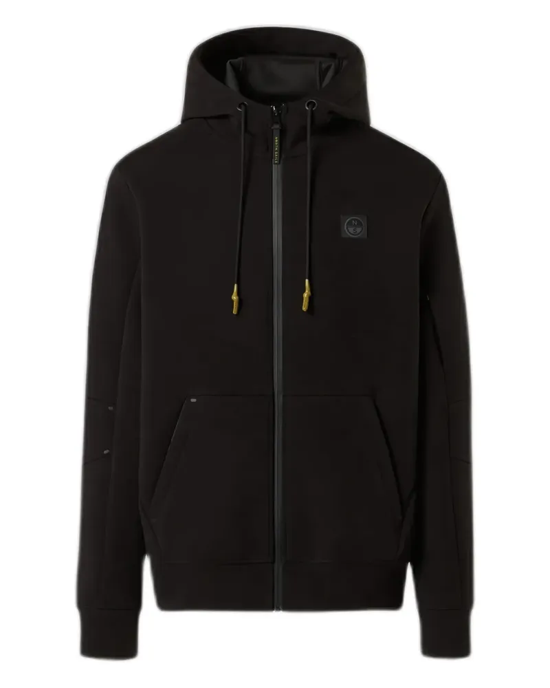 North Sails Scuba full-zip hoodie - Schwarz Schwarz