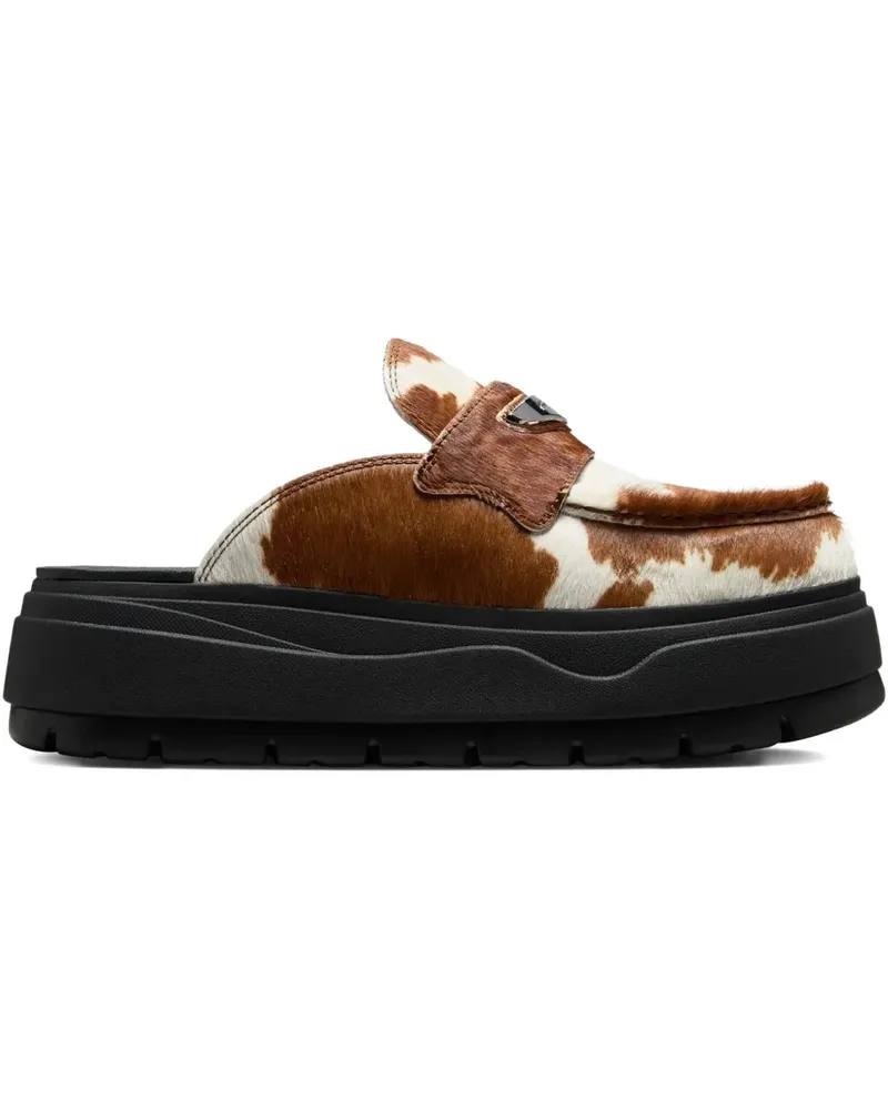Jordan Loafer mit Kuh-Print - Braun Braun