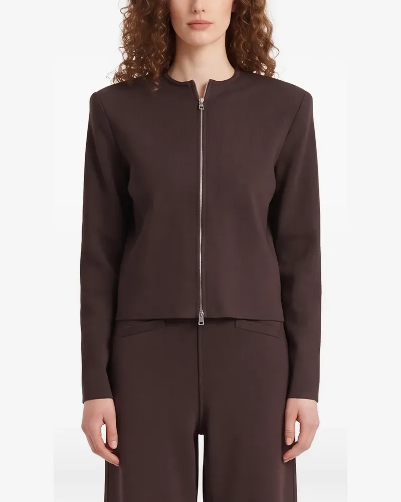 FRANKIE Shop Wattierter Mael Cardigan - Braun Braun