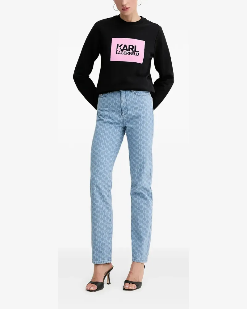 Karl Lagerfeld Sweatshirt mit Logo - Schwarz Schwarz