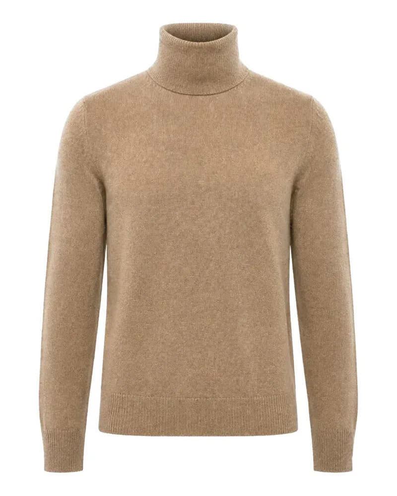 Malo Gestrickter Rollkragenpullover - Nude Nude