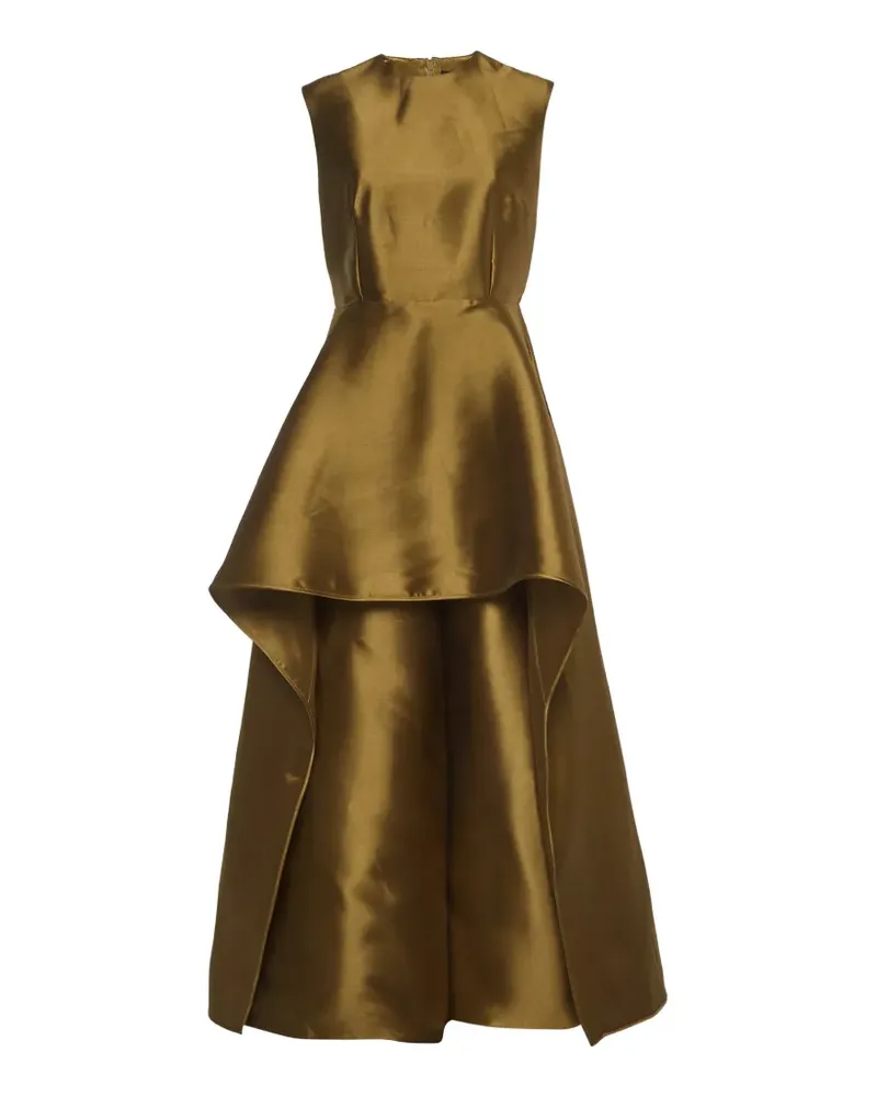 Solace London Peplum-style Avena jumpsuit - Gold Gold