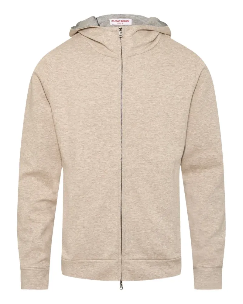 Orlebar Brown Mathers zip-up hoodie - Nude Nude