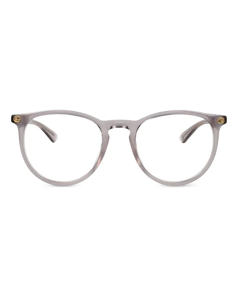 Gucci Brille mit rundem Gestell - Grau Grau