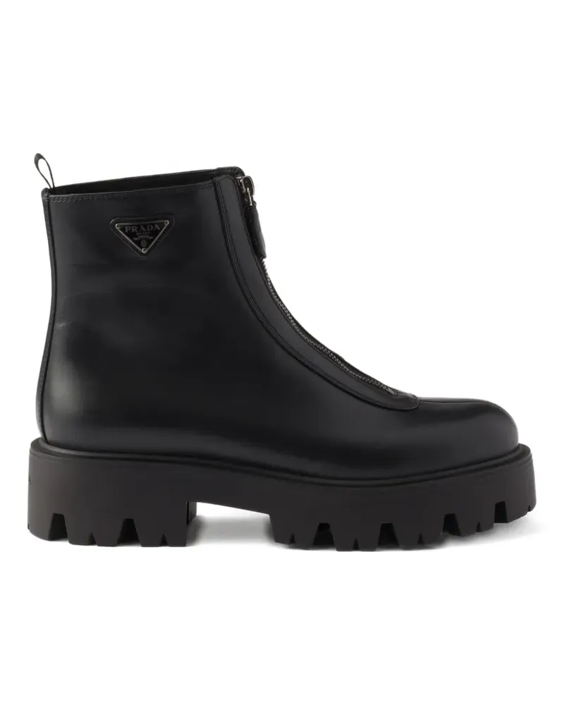 Prada zipped ankle boots - Schwarz Schwarz